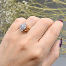 Vintage Reversible Ring - 14ct Yellow Gold Tanzanite & Diamond Double Sided Flip Ring (1.50cts)