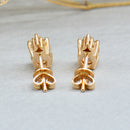 Morganite & Diamond 18ct Rose Gold Stud Earrings