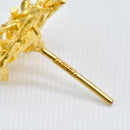 1970s Deakin & Francis Abstract/Brutalist Textured 9ct Yellow Gold Earrings