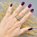 Vintage 1970s Diamond Signet Ring Men’s 9ct Yellow Gold (1 ct Diamond)