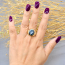 Vintage Hematite Intaglio 9ct Yellow Gold Signet Ring