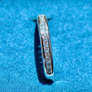Platinum 0.22ct Diamond Channel-Set Half Eternity Stackable Band