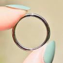 Platinum 0.22ct Diamond Channel-Set Half Eternity Stackable Band