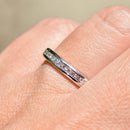 Platinum 0.22ct Diamond Channel-Set Half Eternity Stackable Band