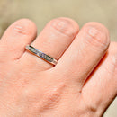 Platinum 0.22ct Diamond Channel-Set Half Eternity Stackable Band