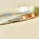 Emerald and Diamond 18ct Yellow Gold Trilogy Engagement Ring (0.56ct)