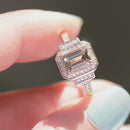 Colour-Change Turkizite (Csarite) and Diamond 9ct Yellow Gold Halo Ring (1.43cts)