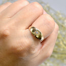 Antique 14ct Yellow Gold Gypsy-Set Old Mine Cut Diamond Signet Ring, Circa 1900