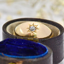 Antique 14ct Yellow Gold Gypsy-Set Old Mine Cut Diamond Signet Ring, Circa 1900