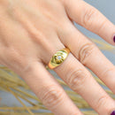 Antique Victorian 18ct Yellow Gold Old Mine Cut Diamond Band