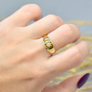 Antique Victorian 18ct Yellow Gold Old Mine Cut Diamond Band