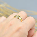 Antique Victorian 18ct Yellow Gold Old Mine Cut Diamond Band
