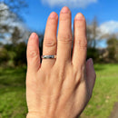 Vintage Three-stone Diamond 18ct White Gold Band