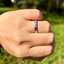 Vintage Three-stone Diamond 18ct White Gold Band