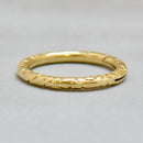 Antique Georgian 14ct yellow Gold Engraved Split Ring