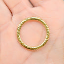 Antique Georgian 14ct yellow Gold Engraved Split Ring