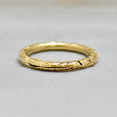 Antique Georgian 14ct yellow Gold Engraved Split Ring