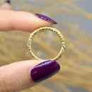 Antique Georgian 14ct yellow Gold Engraved Split Ring