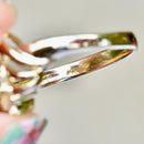 Vintage Aquamarine & Diamond Cross-Over Set Ring (1.15cts)