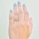 三部曲钻石订婚戒指（0.36 克拉）