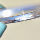  中古 18 克拉白金海蓝宝石和钻石订婚戒指