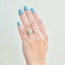 パライバトルマリン＆ダイヤモンドリング（18Kホワイトゴールド）