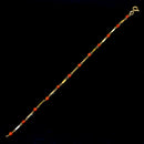Vintage 18ct Yellow Gold Coral Beads Bracelet (7.25 inch or 18.5cm long)