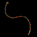 Vintage 18ct Yellow Gold Coral Beads Bracelet (7.25 inch or 18.5cm long)