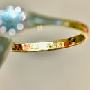 Deco Blue Zircon 18ct Yellow Gold & Platinum Solitaire Ring (0.81ct)