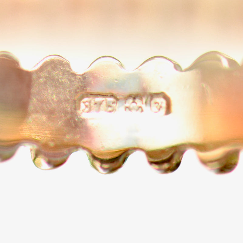 阿尔曼丁石榴石和钻石 9ct 黄金戒指