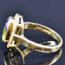 Vintage 1990s Suffragette Style 18CT Yellow Gold Dress Ring (1.86cts)