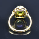 Vintage 1990s Suffragette Style 18CT Yellow Gold Dress Ring (1.86cts)