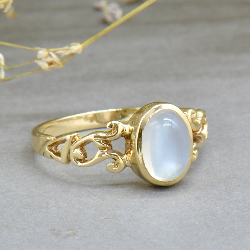 Jaipur Gemstone Moon stone Ring With Natural Stone Moonstone Copper Plated  Ring Price in India - Buy Jaipur Gemstone Moon stone Ring With Natural  Stone Moonstone Copper Plated Ring Online at Best