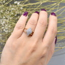 Vintage Reversible Ring - 14ct Yellow Gold Tanzanite & Diamond Double Sided Flip Ring (1.50cts)