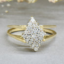 Vintage Reversible Ring - 14ct Yellow Gold Tanzanite & Diamond Double Sided Flip Ring (1.50cts)