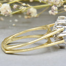 Vintage Reversible Ring - 14ct Yellow Gold Tanzanite & Diamond Double Sided Flip Ring (1.50cts)