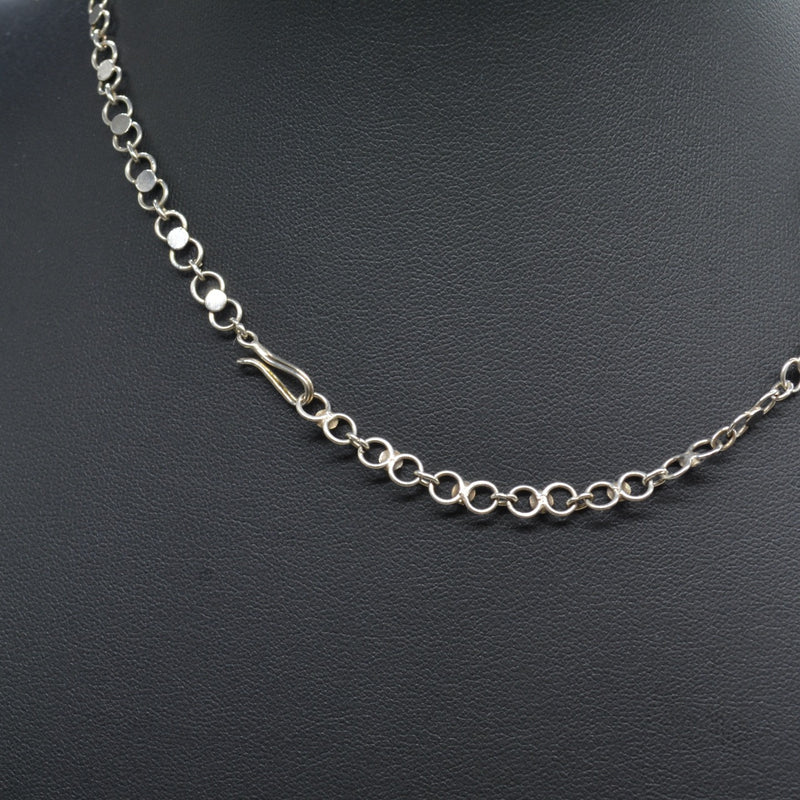 Vintage Moonstone Sterling Silver Festoon Necklace (17.63 Carats)