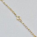 Vintage 9ct Yellow Gold Bevelled Flat Curb Chain 18 inch Long