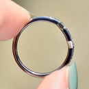 18ct White Gold Sapphire & Diamond Engagement Ring and Wedding Band Set