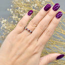 Ruby & Diamond 18CT Yellow Gold Half Eternity Seven-Stone Band (0.61ct)