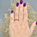 Ruby & Diamond 18CT Yellow Gold Half Eternity Seven-Stone Band (0.61ct)