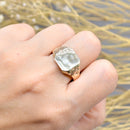 9ct Yellow Gold Mens Engraved Signet Ring