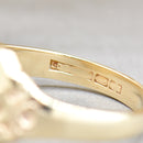 9ct Yellow Gold Mens Engraved Signet Ring