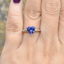 Tanzanite and Diamond 9ct Yellow Gold Ring (0.84ct)