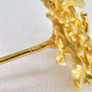 1970s Deakin & Francis Abstract/Brutalist Textured 9ct Yellow Gold Earrings