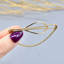 1980s 9ct Yellow Gold Money Clip With Chain