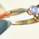 Vintage 1990s Sapphire and Diamond 18ct Yellow Gold Trilogy Engagement Ring (1.52cts)