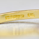 Vintage Emerald & Diamond 18ct Yellow Gold Trilogy Three-Stone Ring (0.97ct)