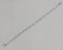 Salavetti Italy Aquamarine and Diamond Line Bracelet (4.87cts)
