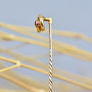 Antique No Heat Ruby Infinity Eternity Knot Stick Pin/Lapel Pin/Tie Pin Boxed